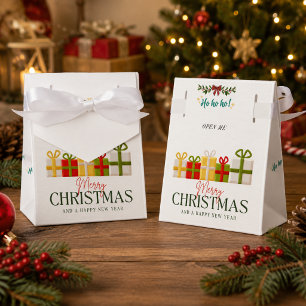 Merry Christmas Holiday Favour Box