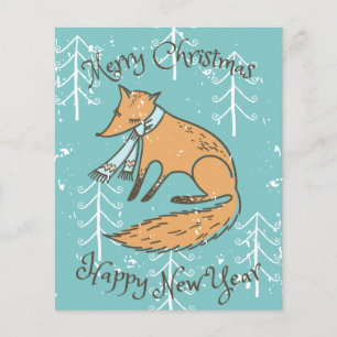 Merry Christmas Holiday Fox Cosy Flyer