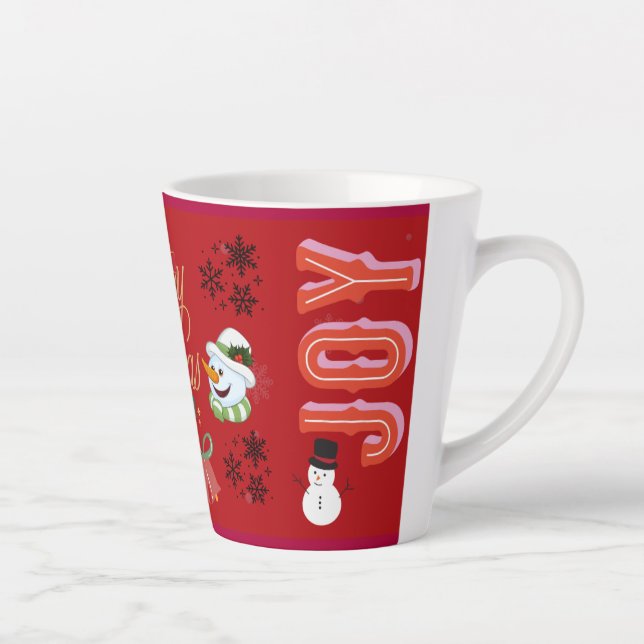 Merry Christmas  holiday gift Latte Mug (Right)