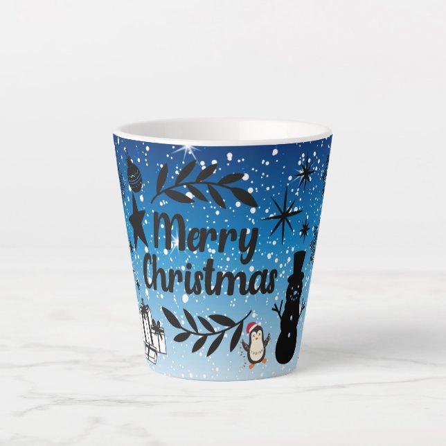 Merry Christmas  holiday gift Latte Mug (Front)