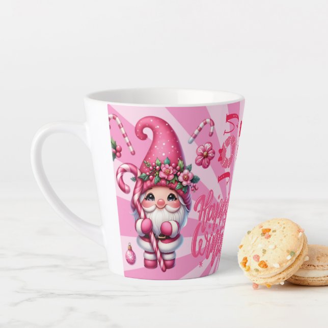 Merry Christmas  holiday gift Latte Mug (In Situ)