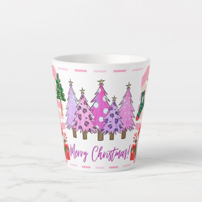 Merry Christmas  holiday gift Latte Mug (Front)