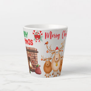 Merry Christmas  holiday gift Latte Mug