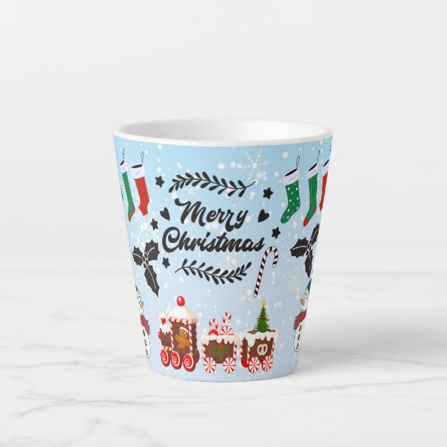 Merry Christmas  holiday gift Latte Mug (Front)