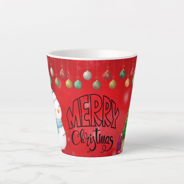 Merry Christmas  holiday gift Latte Mug (Front)