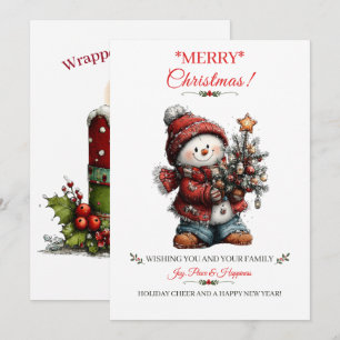 Merry Christmas Holiday Greeting Card