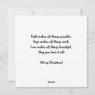 Merry Christmas! Holiday greeting card