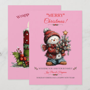 Merry Christmas Holiday Greeting Card