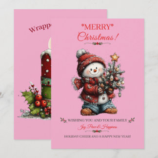 Merry Christmas Holiday Greeting Card