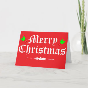 Merry Christmas Holiday Greeting Card