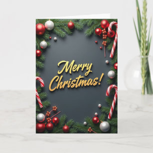 Merry Christmas Holiday Greeting Card