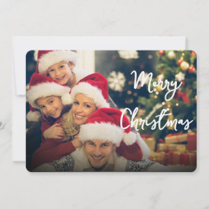 Merry Christmas Holiday Greeting Card Invitation