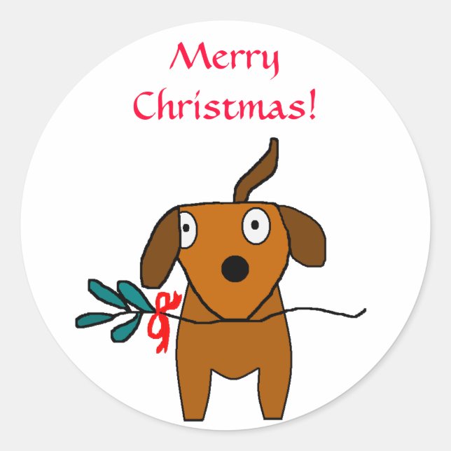 Merry Christmas! -Holiday Greeting Stickers (Front)