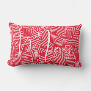 Merry Christmas Holiday Lumbar Cushion