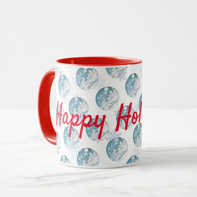 Merry Christmas Holiday Mug (Front Left)