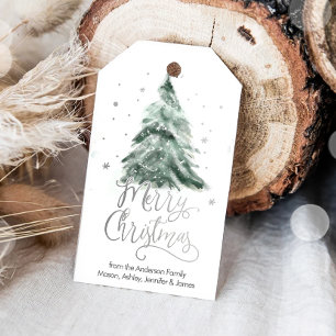 Merry Christmas Holiday Party Favours Family Cooki Gift Tags