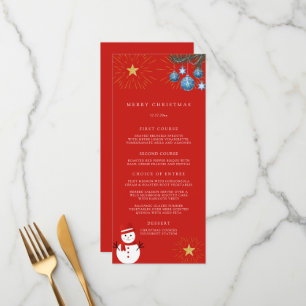 Merry Christmas Holiday Party Menu