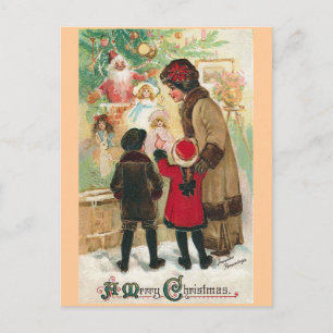 Merry Christmas Holiday Postcard