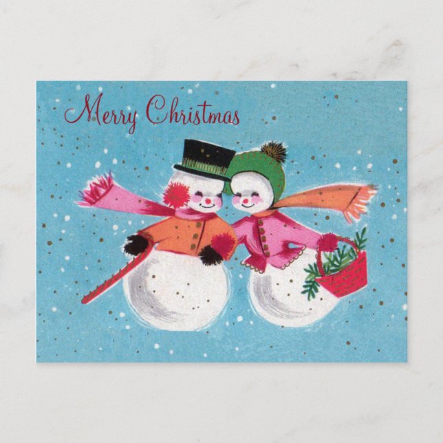 Merry Christmas Holiday Postcard (Front)