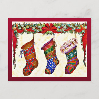 Merry Christmas Holiday Postcard