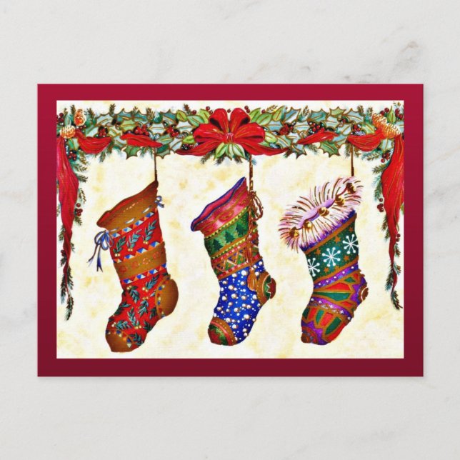 Merry Christmas Holiday Postcard (Front)