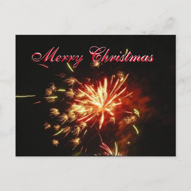 Merry Christmas Holiday Postcard (Front)