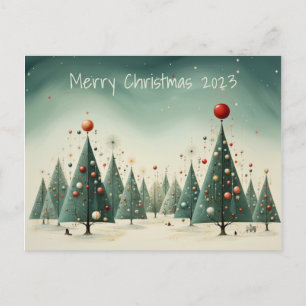 Merry Christmas Holiday Postcard