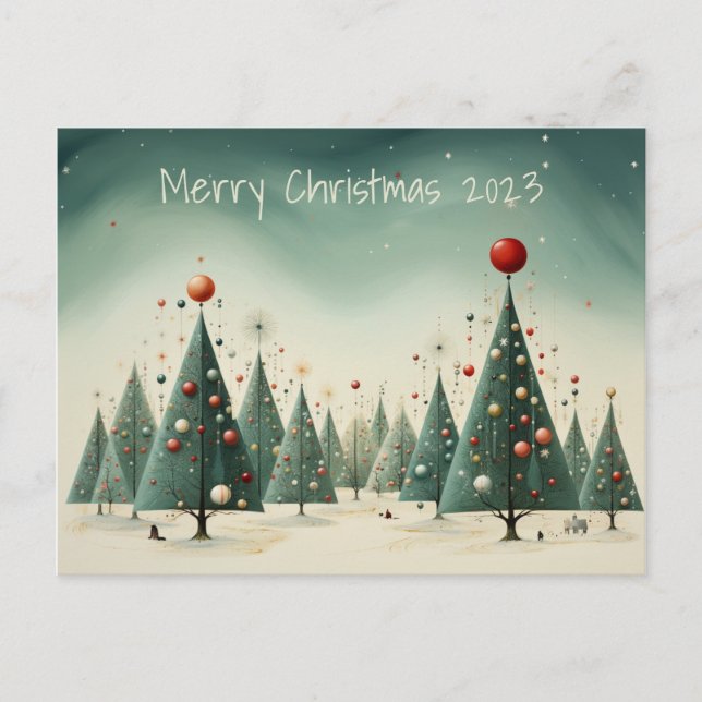 Merry Christmas Holiday Postcard (Front)