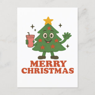 Merry Christmas Holiday Postcard