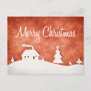 Merry Christmas Holiday Postcard