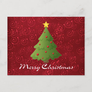 Merry Christmas Holiday Postcard
