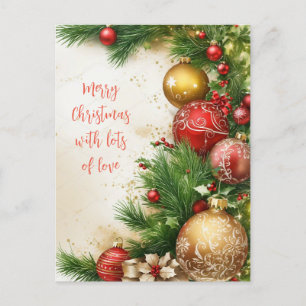 Merry Christmas Holiday Postcard