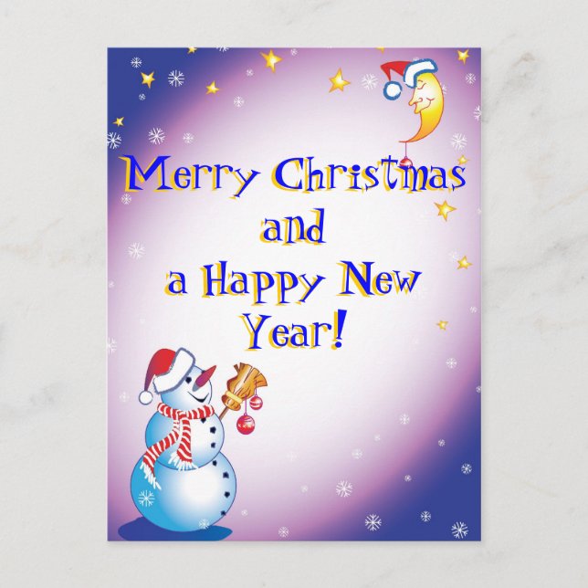 Merry Christmas! Holiday Postcard (Front)