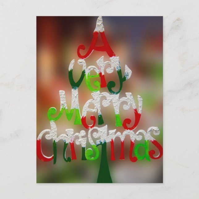 Merry Christmas Holiday Postcard (Front)