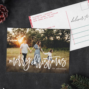 Merry Christmas Holiday Postcard