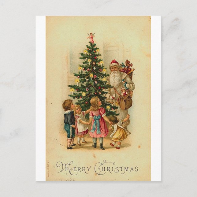 Merry Christmas Holiday Postcard (Front)