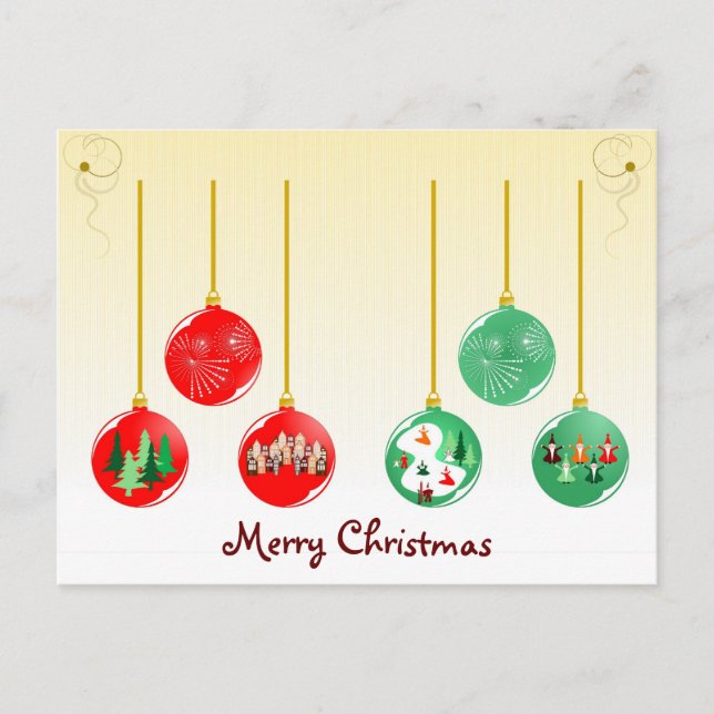 Merry Christmas Holiday Postcard (Front)
