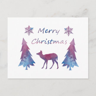 Merry Christmas Holiday Postcard