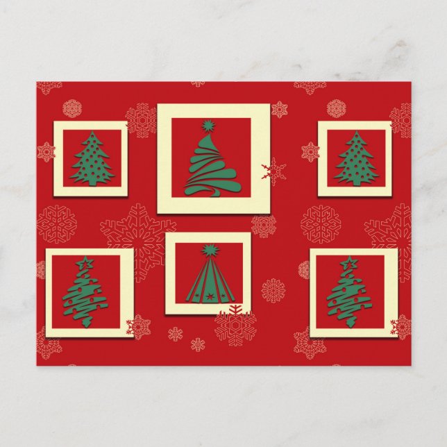 Merry Christmas Holiday Postcard (Front)