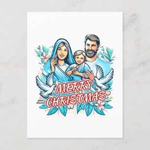 Merry Christmas Holiday Postcard