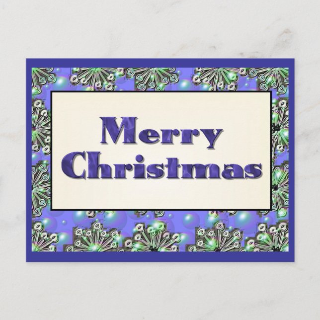 Merry Christmas Holiday Postcard (Front)