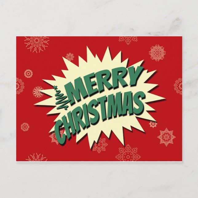 Merry Christmas Holiday Postcard (Front)