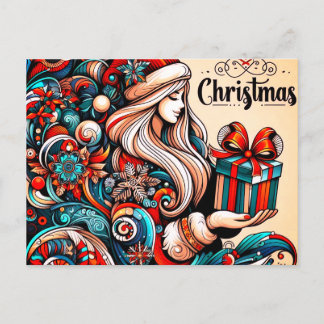 Merry Christmas  Holiday Postcard