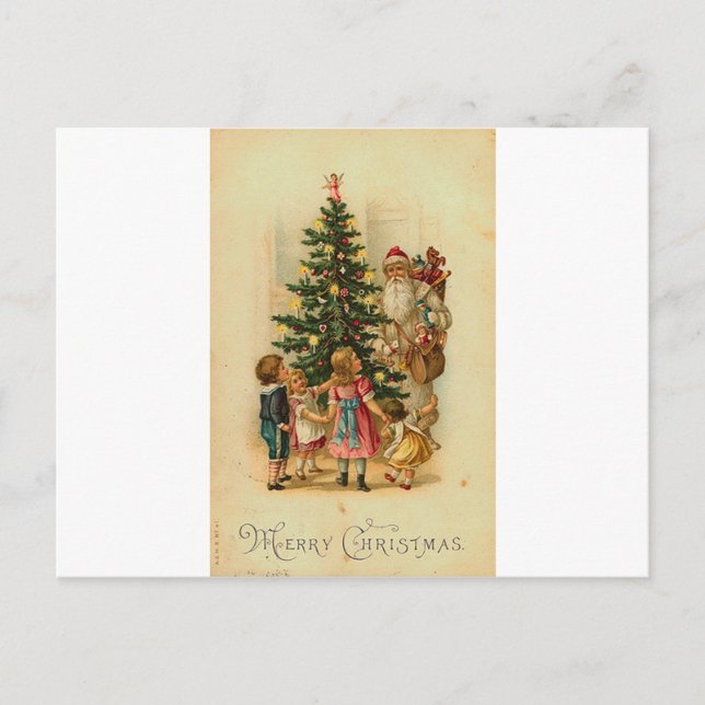 Merry Christmas Holiday Postcard (Front)
