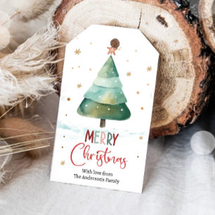 Merry Christmas Holiday Santa Gift Family Cookie Tags