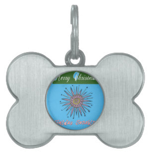 Merry Christmas Holiday Sunshine Collection Pet Tag