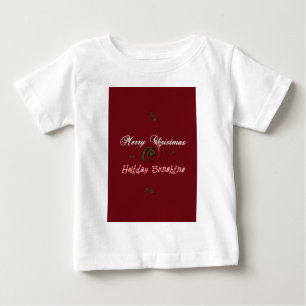 Merry Christmas Holiday Sunshine Red  Baby T-Shirt