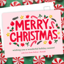 MERRY CHRISTMAS Holiday Xmas CUSTOM