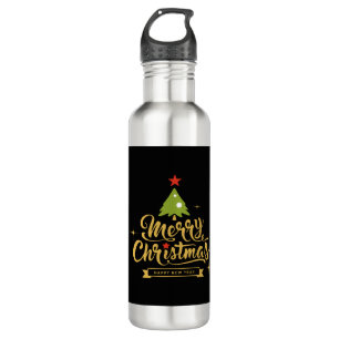 Merry Christmas Holidays 710 Ml Water Bottle