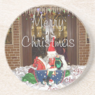 Merry Christmas Holidays Away from Home Collection Coaster